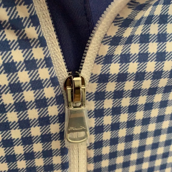 Polo RLX Jersey Mock Neck 1/4 Zip Colorblock Long Sleeves Golf Pullover - Picture 2 of 6